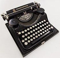 Underwood Portable typewriter at the Museum Europäischer Kulturen