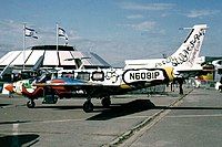 A Piper Sequoia 602P at Paris Air Show Le Bourget in 1981