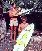 Montserrat's surfers, Carrll and Gary Robilotta