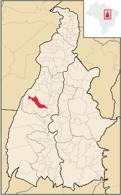 Location in Tocantins state