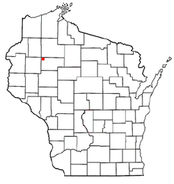 Location of Wilson, Rusk County, Wisconsin