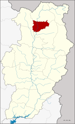 District location in Nan province