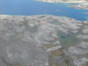 LORAN tower at Cambridge Bay. Used as an NDB, often called the "CB" beacon.