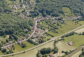 An aerial view of Comberjon