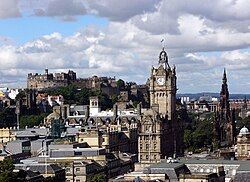 Central Edinburgh's skyline from Calton Hill