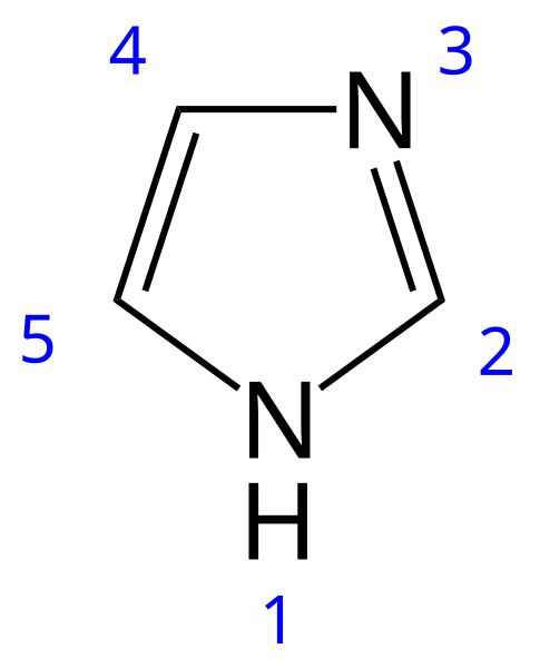 File:Imidazole 2D numbered.svg