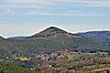 Jüngstberg, in the Vordergrund Bruchweiler-Bärenbach. Das Bild wurde vom Napoleonsfels aufgenommen.