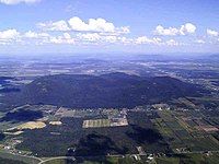 Aerial view of Mont Yamaska