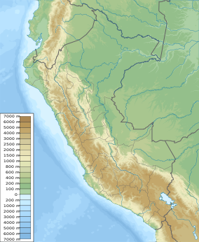 Map showing the location of Calipuy National Reserve