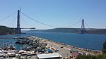 Yavuz Sultan Selim Bridge under construction in 2015