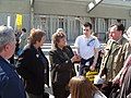 Cathie Craigie MSP and Cathy Peattie MSP talk to carers.