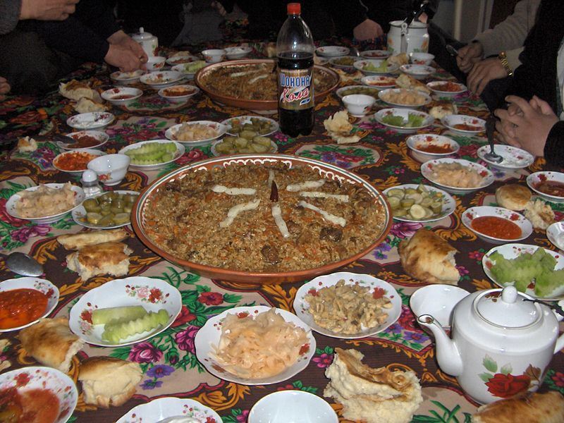 File:Tajik dastarkhan meal.jpg