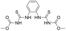 Chemical structure of thiophanate-methyl.