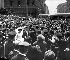 Hugues wedding Irene, Rome 1964