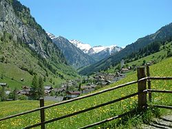 View towards the High Tauern range