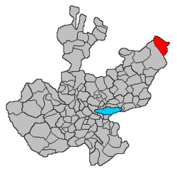 Location of the municipality in Jalisco