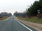 characteristic view of M-66 in rural Michigan just south of the M-46 junction