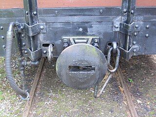 Balancing lever behind the buffer beam