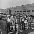 Image 64The first Braceros arrive in Los Angeles by train in 1942. Photograph by Dorothea Lange. (from History of Mexico)