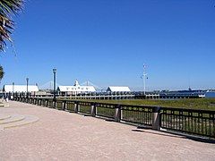 The pier and shelters