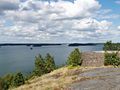 View from Ljusterö huvud, Furusundsleden to the north. Photo: July 2008.