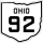 State Route 92 marker