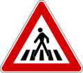 Pedestrian crossing ahead