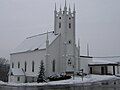 Baptist church in Petitcodiac, New Brunswick where I went to church on Christmas Day 2005