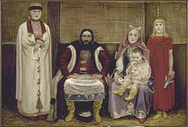 Merchant Family in the 17th century. 1896