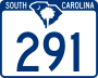 South Carolina Highway 291 marker