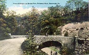 Historic view of Tufa Bridge