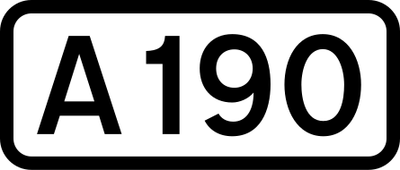 File:UK road A190.svg