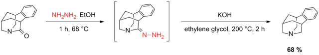 Scheme 19. Reduction of a twisted amide