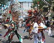 Native Americans playing concheras