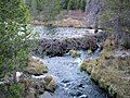 Beaver dam and Hat Lake