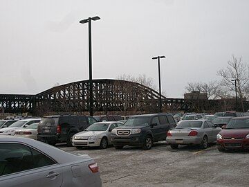 Center span, from a parking lot