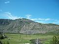 A mountain in Yellowstone National Park.