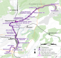 Luxembourg tram network French map