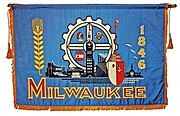 Final design adopted by Milwaukee, as hung in the Common Council chamber