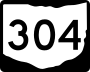 State Route 304 marker