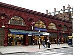 Russell Square station exterior in 2008