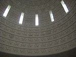 Interior of the dome of the Völkerschlachtdenkmal.