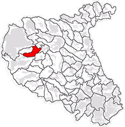 Location in Vrancea County