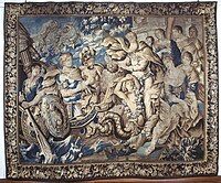 Aubusson tapestry; design by Isaac Moillon at the Cité internationale de la tapisserie [fr]), Aubusson