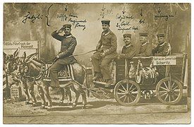 The war events of 1915 appear for the first time on a picture postcard