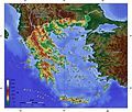 Image 27Topographic map of Greece (from Geography of Greece)