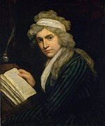 1790 or 1791 painting of Wollstonecraft by John Opie