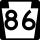 PA Route 86 Alternate Truck marker