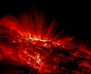 TRACE image of sunspots