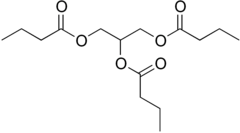 Skeletal formula of butyrin